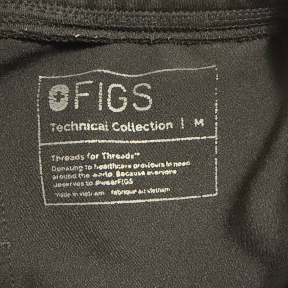 Figs Black Medium Jogger Scrub Pants